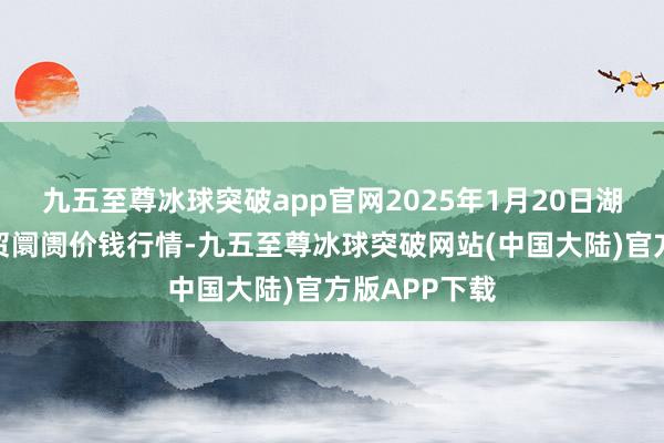 九五至尊冰球突破app官网2025年1月20日湖北省洪湖农贸阛阓价钱行情-九五至尊冰球突破网站(中国大陆)官方版APP下载