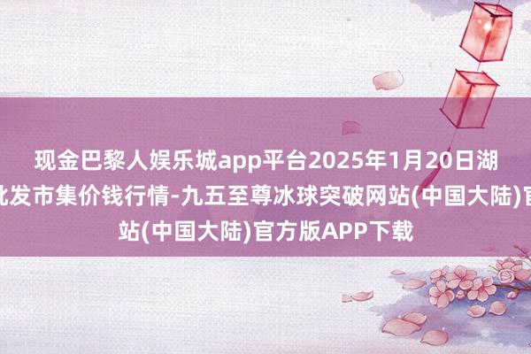 现金巴黎人娱乐城app平台2025年1月20日湖北浠水农居品批发市集价钱行情-九五至尊冰球突破网站(中国大陆)官方版APP下载